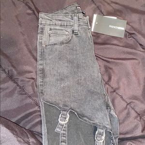 Fashion nova black cutout jeans